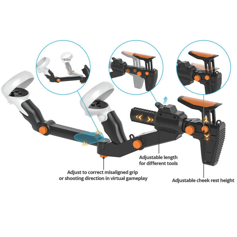 X-super Home Magnetic VR Gunstock for Meta Quest 3 & Quest 2