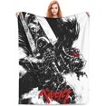 thumbnail image 2 of JoJo''s Bizar#re Adven-ture Fleece Blanket Soft Cozy Throw Blanket 60x80, Lightweight Fuzzy Comfy Flannel Blanket Warm Plush Throw Blankets for Couch, Sofa, Bed, 2 of 6