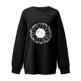 thumbnail image 4 of Ketyyh-chn99 Women Tops and Blouses Oversized Sweatshirts Hoodies Pullover Sweaters Black,XL, 4 of 5