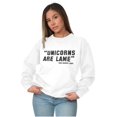 thumbnail image 3 of Unicorns Are Lame Said Nobody Ever Women Crewneck Sweatshirt Brisco Brands S, 3 of 6