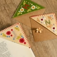 thumbnail image 2 of Personalized Hand Embroidered Corner Bookmark,Felt Triangle Page Stitched Handmade Bookmark,Unique Cute Flower Letter Embroidery Bookmarks Accessories for Book Lovers, 2 of 9