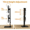 thumbnail image 3 of Single LCD Computer Monitor Standing Desk Stand Mount Riser for to Screen with Swivel Height Adjustable Rotation & mm Vesa Base Stand, 3 of 8