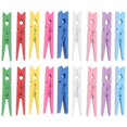 thumbnail image 1 of 40 Pinzas de madera para ropa duraderas XCF 2,9 pulgadas Color aleatorio, 1 of 1
