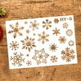 thumbnail image 4 of D-GROEE 3Pcs Christmas Snowflake Stencil Template, Reusable Plastic Craft Drawing Painting Stencil Journal Template for Window Glass Wall Door Card Scrapbook Notebook Holiday Xmas Snow Flake Art DIY, 4 of 7
