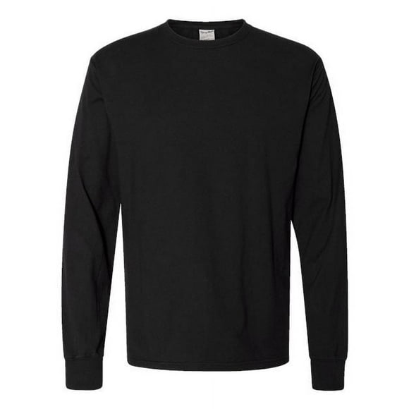 Camiseta de manga larga Hanes ComfortWash Garment Dyed Negro LG