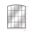 thumbnail image 6 of 30" x 40" Black Windowpane Wall Mirror, 6 of 7