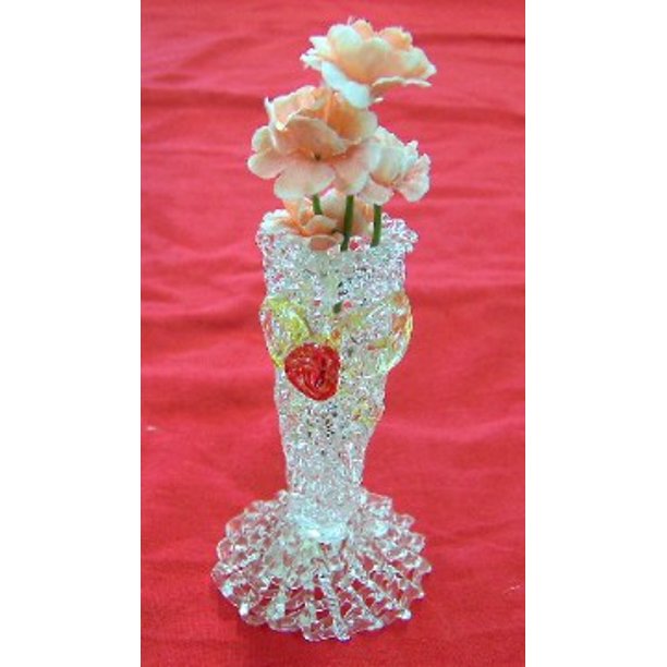 Small Glass Vases w/ Flowers