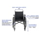 thumbnail image 3 of Silla de ruedas Invacare Tracer SX5 para adultos | Plegable para uso diario | Asiento de 45 cm | Brazos completos, color negro/plateado, 3 of 5