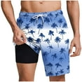 thumbnail image 1 of Pantalones Cortos Casuales para Hombre Imprimir con Bolsillos Pantalones de Playa de Cintura Elástica, Pantalones Cortos de Cintura Elástica para Hombre, 1 of 6