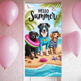 thumbnail image 7 of Bright Colors Hello Summer Dog Banner Tropical Design Beach Theme for Summer Party Outdoor Decoration Beach Events, 7 of 7