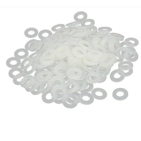 

Uxcell M5x10mm x 1mm Nylon Flat Washers Spacers Gaskets Fastener Off White (200-pack)