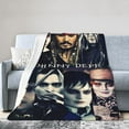 thumbnail image 2 of Super Soft Flannel Throw Johnny Depp Blanket 80"X60" For Bed, Sofa, Camping, Cold Cinema Or Travel,Gift For Your Family And Friend, 2 of 4