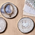 thumbnail image 2 of Yougoals Single Agate Coasters for Coffee Table (1PK White Agate Coaster), 2 of 5