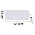 thumbnail image 4 of Xingzhi 10 Grid Plastic Jewelry Removable Storage Container Earring Box Beads White 12.8x6.5x2.2cm 1Set, 4 of 6