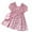 Pink, variant on AUNVITO Girls Floral Print Princess Dress Sleeveless Round Neck Party Dress With Handbag Cute Summer Outfit