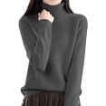 thumbnail image 1 of Winter Plus Size Fall Sweaters for Women Turtleneck Sweaters For Women 2025 Oversized Fall Long Sleeve Soft Casual Pullover Tops, 1 of 3