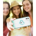 thumbnail image 4 of Vena vLove Glitter Clear Case Compatible with Apple iPhone 11 (6.1"-inch 2019), Heart Shape (CornerGuard Protection) Dual Layer Slim Hybrid Clear Bumper Case Cover - Teal, 4 of 9