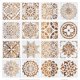 thumbnail image 3 of 16 piezas de pintura de mandala de pared con plantilla de relieve artesanal, 3 of 9