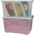 thumbnail image 5 of Saedy 85 Quart Plastic Storage Bins with Lids and Wheels, Large Plastic Box, Set of 2, 5 of 7