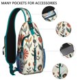 thumbnail image 2 of Crossbody Sling Bag Marble Modern Geometric Flowers Abstract Travel Sling Bag Shoulder Backpack Travel Chest Pack for Men Women, 2 of 6