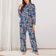 thumbnail image 2 of Sikiie Cute Popcorn Women's Long-Sleeve Shirt and Full-Length Bottom Pajama Set (s-xxl)-X-Large, 2 of 7