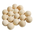 thumbnail image 3 of EHJRE Round Wood Beads 14 MM Unfinished Spacer Beads Natural Craft Loose Beads For DIY 14mm, 3 of 8