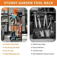 thumbnail image 5 of Ataucjin Garden Tool Organizer, Yard Tool Organizer,Metal Yard Tools Storage,Heavy Duty Garden Tool Organizer for Garage,Partitioned Tool Organizer and Storage for Shed, Garage,Tool Stand, Outdoor, 5 of 7
