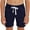 Dark Blue, variant on Boys Elastic Waist Sporty Shorts 100% Polyester Breathable Soft for Daily Wear