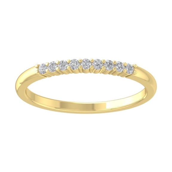 Araiya 14K Yellow Gold Diamond Ring (1/6 cttw, I-J Color, I2 Clarity), Size 5.5