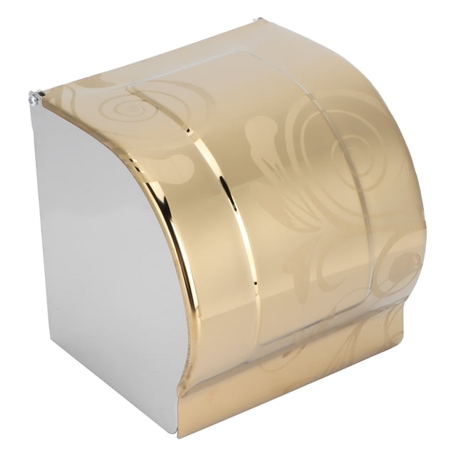 Portarrollos de Papel Higiénico ANGGREK Acero Inoxidable Dorado Impermeable Dispensador Montado en la Pared