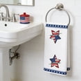 thumbnail image 5 of geerera Patriotic Hand Towels, Red White Blue Themed Absorbent Bathroom Towels for 4th of July, Independence Day Kitchen and Home Decor 15.75×23.62in, 5 of 6