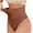 Coffee, variant on BLTIBY High Waisted Shapewear for Women Tummy Control Honeycomb Thong Underwear Seamless Butt Lifter Body Shaper Beige L
