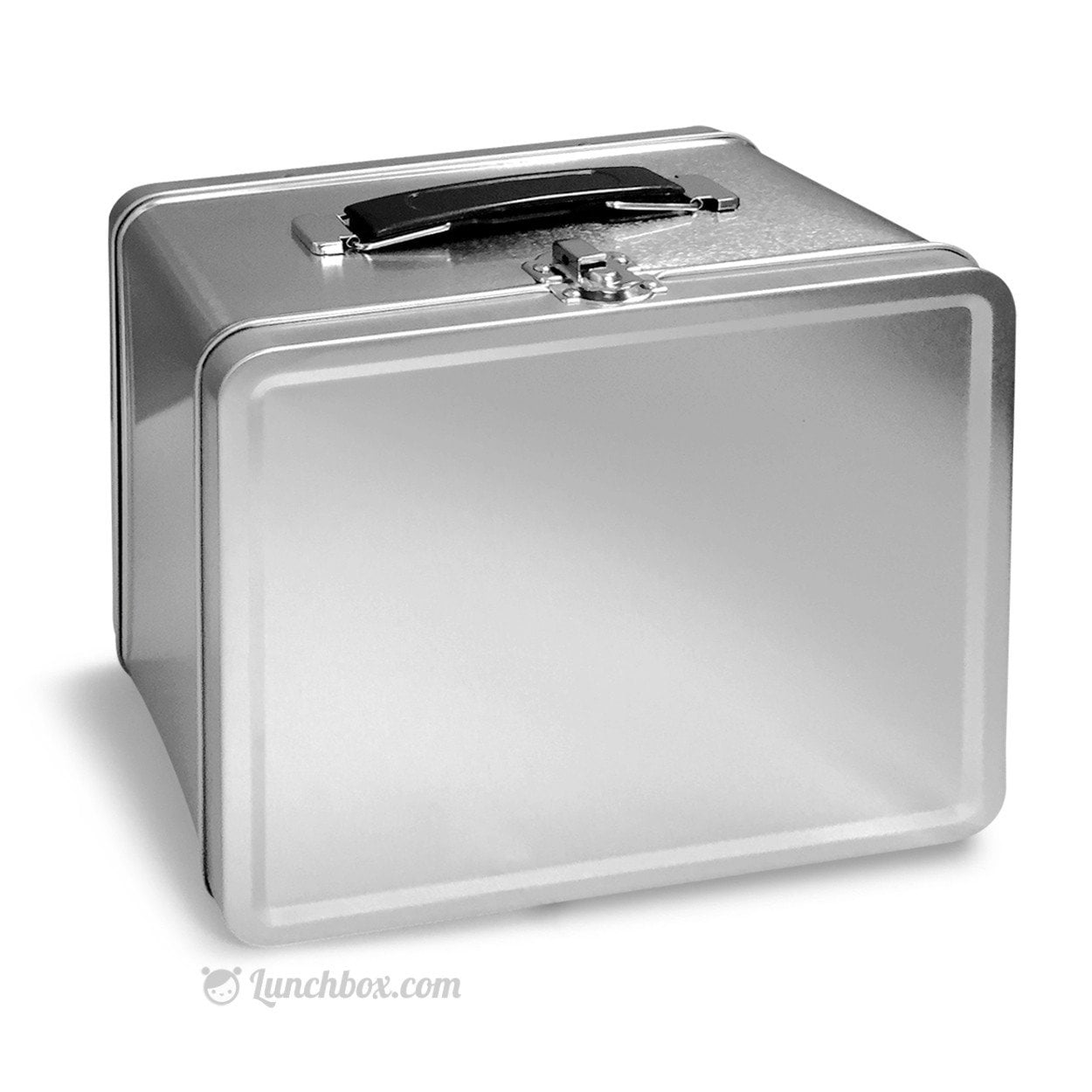 Medium Plain Metal Lunch Box - White