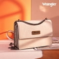 thumbnail image 4 of Wrangler Flap CrossBody Purse for Women Small Shoulder Bag with Chain Strap, Tan, 4 of 8