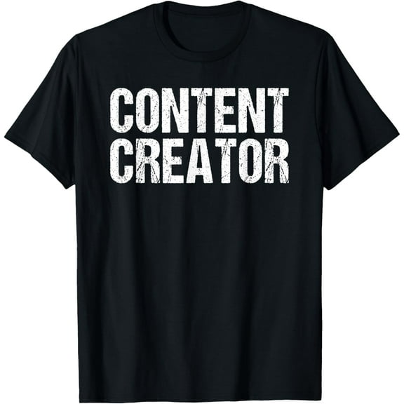 Playful Comfort Tee - Content Creator Shirt Distressed Content Creator TShirt Gift T-Shirt