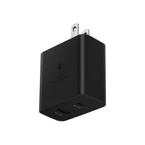 Samsung EP-TA220 - Power adapter - 35 Watt - SFC (USB, USB-C) - black - for  Galaxy A20, A50, A70, A8s, M30, M40, Note10, S20, S20 5G, S20+ 5G, Z Flip, 