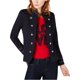 thumbnail image 2 of Chaqueta con banda de rizo francés Tommy Hilfiger para mujer azul mediana, 2 of 2