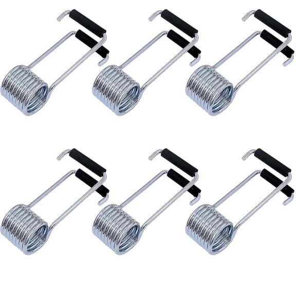 6 Pcs Butterfly Spring Hinge Door Closer Self Closing Automatic Door Closer with Rubber Bumpers Spring Hinge Fit