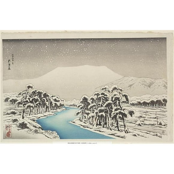 Posterazzi MET56873 Ibuki Mountain in Snow Poster Print by Hashiguchi Goyo Japanese 1881-1921 - 18 x 24 in.