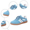 thumbnail image 4 of Rokment Women's Vintage Leopard Running Skate Shoes Comfortable Casual Color Block Lace up Low Top Walking Flat Tennis Sneakers Outdoor Athletic Trainers, 4 of 7