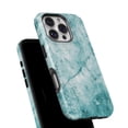 thumbnail image 6 of DesignSkinz Scratch-Resistant Hard Slim Case Compatible with iPhone 12 Pro (Compatible with MagSafe) - Cracked Turquise Marble Surface, 6 of 9