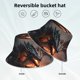 thumbnail image 2 of Fotbe Fiery Black Dragon Attack Sombrero Tipo Pescador con Estampado – Sombrero de Sol de Algodón de Moda para Playa, Golf, Pesca, 2 of 6