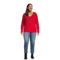 thumbnail image 4 of Terra & Sky Women’s Plus Size Waffle V-Neck Tee, 2-Pack, 4 of 6