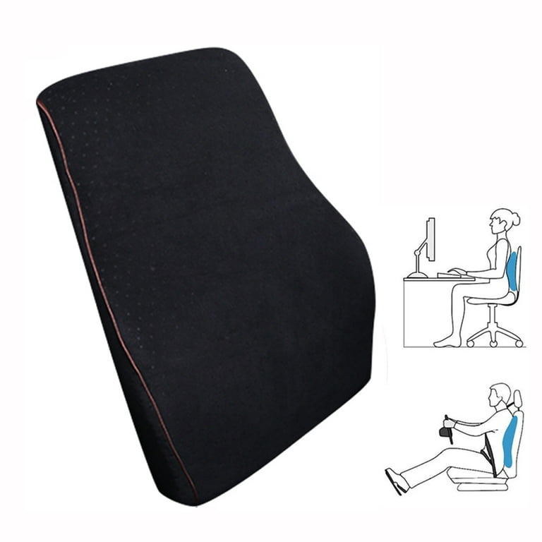Lumbar Support Pillow For Office Chairs Back Support Pillow For Car,  Computer Gaming Chair, Recliner Memory Foam Back Cushion Improve Posture,  Adjusta