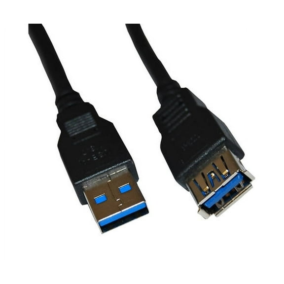 AYA 10Ft. (10 Feet) USB 3.0 SuperSpeed Male A to Female A Extension Cable Black