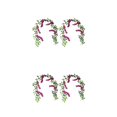 thumbnail image 1 of Kearding 2 bolsas de flores de glicinia simuladas-alambre de hierro con efecto de decoración tridimensional exquisita sobre moldeado de Type9 NO9, 1 of 6
