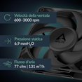 thumbnail image 2 of Arctic ACFAN00307A P12 Pro PST  120 mm PWM Fan w/ Y-Cable Splitter Fluid Dynamic Bearing, 4-Pin -Black- 5 Pack, 2 of 8