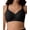 Black, variant on SHARICCA Womens Floral Wireless Bra Convertible Full Coverage Push Up Bras