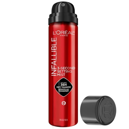 L'Oreal Paris Infallible 3- Second Setting Mist with Microfine, up to 36H Wear, Clear, 1.76 fl oz