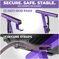 thumbnail image 6 of Liquid Stands Piano Keyboard Stand - Z Style Adjustable and Portable Heavy Duty Music Stand for Kids and Adults -Fits 54-88 Key Electric Pianos - Sturdy Musical Keyboard Stand (Purple), 6 of 8